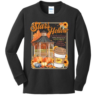 Stars Hollow Autumn Festival First Weekend On November Gilmore Fall Vibe Kids Long Sleeve Shirt