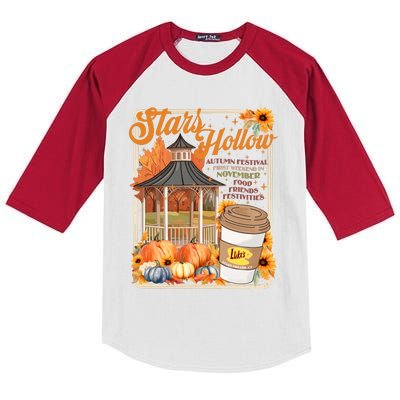 Stars Hollow Autumn Festival First Weekend On November Gilmore Fall Vibe Kids Colorblock Raglan Jersey