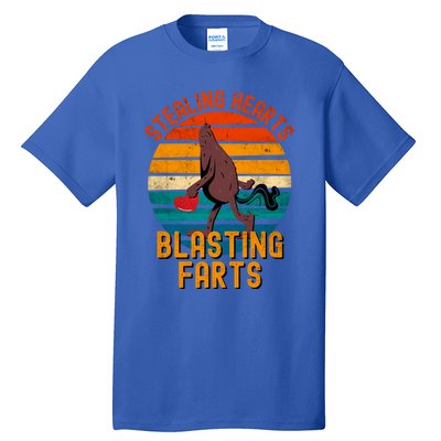 Stealing Hearts And Blasting Farts Gift Bigfoot Gift Tall T-Shirt