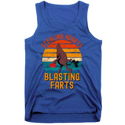 Stealing Hearts And Blasting Farts Gift Bigfoot Gift Tank Top