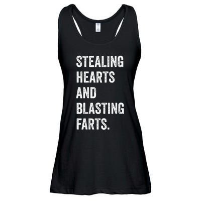 Stealing Hearts And Blasting Farts Ladies Essential Flowy Tank