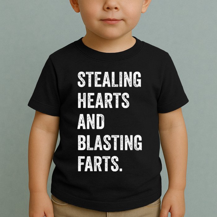 Stealing Hearts And Blasting Farts Toddler T-Shirt