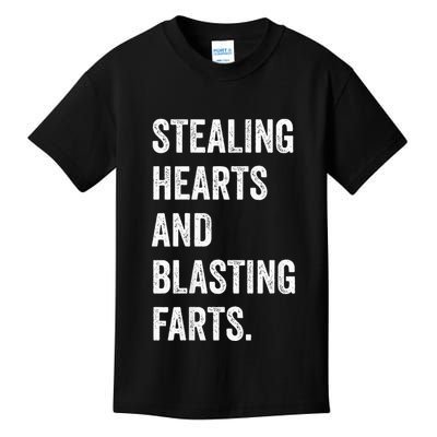 Stealing Hearts And Blasting Farts Kids T-Shirt