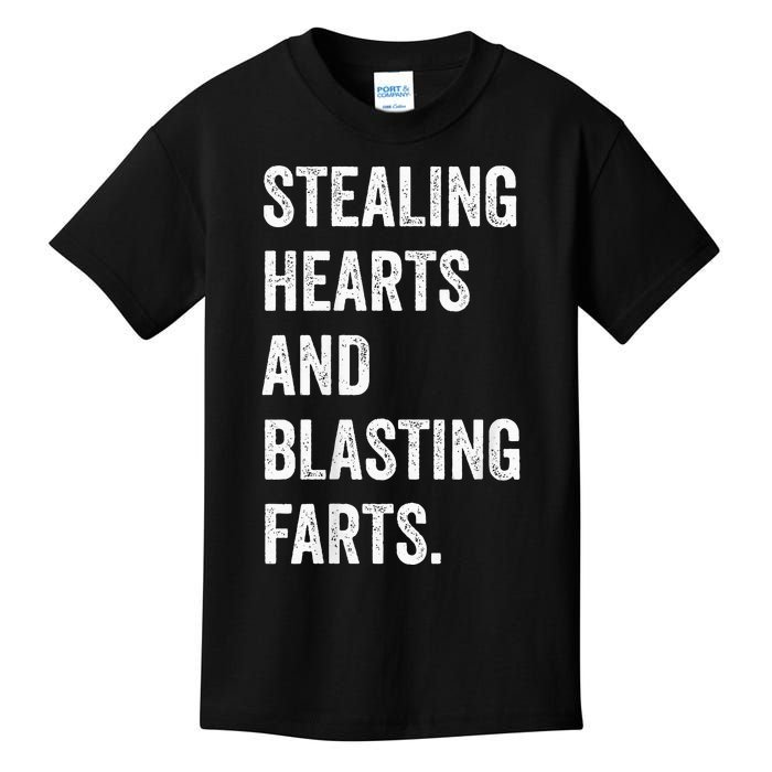 Stealing Hearts And Blasting Farts Kids T-Shirt