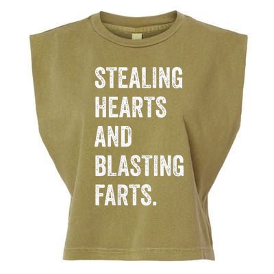 Stealing Hearts And Blasting Farts Garment-Dyed Women's Muscle Tee