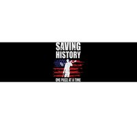 Saving History American Flag Usa Funny Metal Detecting Bumper Sticker