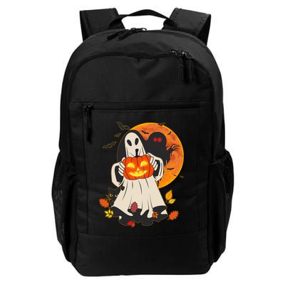 Spooky Halloween Autumn Ghost Jackolantern Backpack