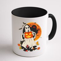 Spooky Halloween Autumn Ghost Jackolantern Mug