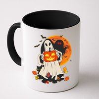 Spooky Halloween Autumn Ghost Jackolantern Mug