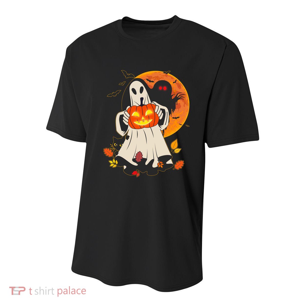 Spooky Halloween Autumn Ghost Jackolantern Youth Performance Sprint T-Shirt