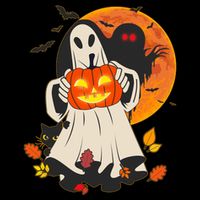 Spooky Halloween Autumn Ghost Jackolantern Baby Bodysuit