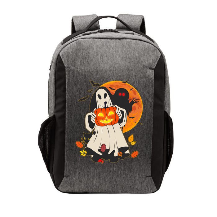 Spooky Halloween Autumn Ghost Jackolantern Vector Backpack