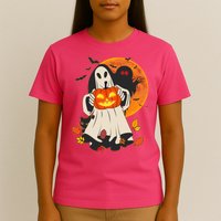 Spooky Halloween Autumn Ghost Jackolantern T-Shirt