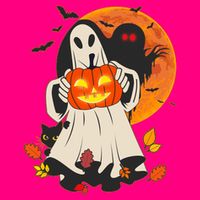 Spooky Halloween Autumn Ghost Jackolantern T-Shirt