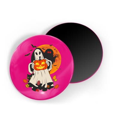 Spooky Halloween Autumn Ghost Jackolantern Magnet