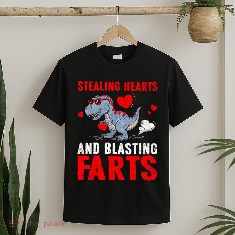 Stealing Hearts And Blasting Farts T Rexe Cute T-Shirt