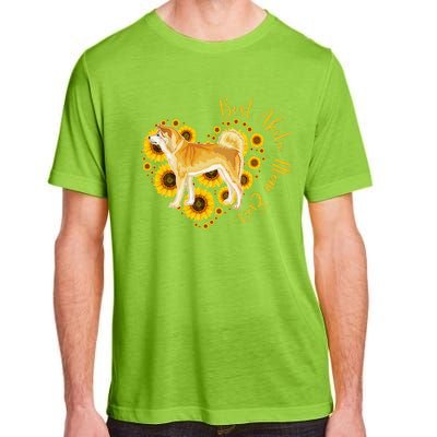 Sunflower Heart Akita Mom, Women's Day Gift Adult ChromaSoft Performance T-Shirt