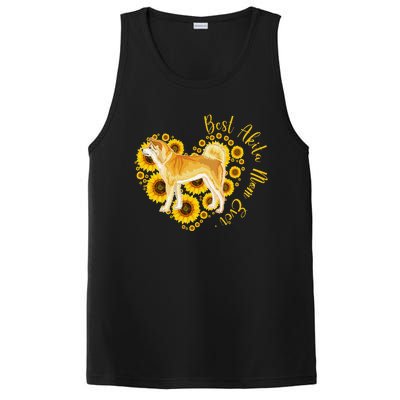 Sunflower Heart Akita Mom, Women's Day Gift PosiCharge Competitor Tank