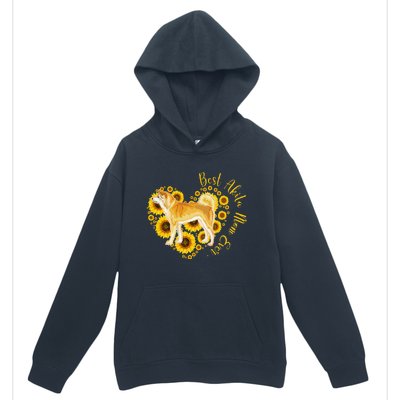 Sunflower Heart Akita Mom, Women's Day Gift Urban Pullover Hoodie