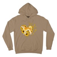 Sunflower Heart Akita Mom, Women's Day Gift Hoodie