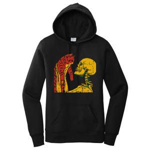 Skeleton Holding A Cat Juneteenth Black History Animal Lover Women's Pullover Hoodie