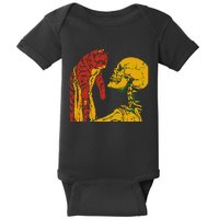 Skeleton Holding A Cat Juneteenth Black History Animal Lover Baby Bodysuit