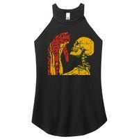 Skeleton Holding A Cat Juneteenth Black History Animal Lover Women's Perfect Tri Rocker Tank