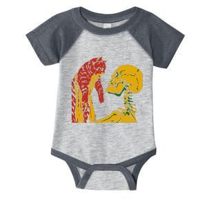 Skeleton Holding A Cat Juneteenth Black History Animal Lover Infant Baby Jersey Bodysuit