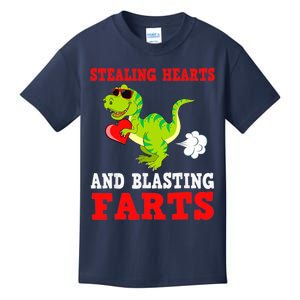 Stealing Hearts And Blasting Farts T Rex Cute Kids T-Shirt