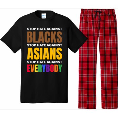 Stop Hate Against Blacks Against Asians And Everybody Else Meaningful Gift Pajama Set