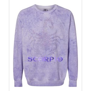 Scorpio Horoscope Astrology Symbol Zodiac Sign Colorblast Crewneck Sweatshirt