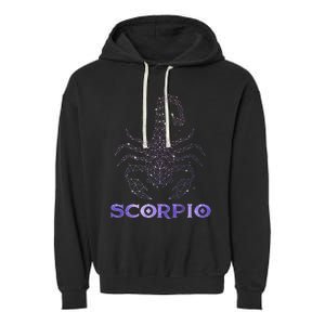 Scorpio Horoscope Astrology Symbol Zodiac Sign Garment-Dyed Fleece Hoodie