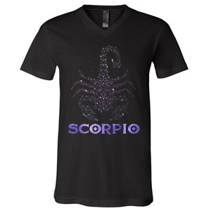 Scorpio Horoscope Astrology Symbol Zodiac Sign V-Neck T-Shirt