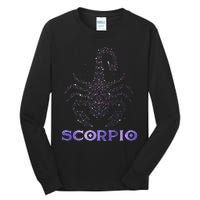 Scorpio Horoscope Astrology Symbol Zodiac Sign Tall Long Sleeve T-Shirt