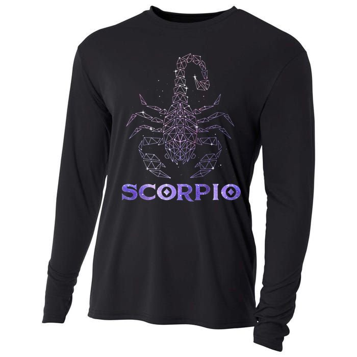 Scorpio Horoscope Astrology Symbol Zodiac Sign Cooling Performance Long Sleeve Crew