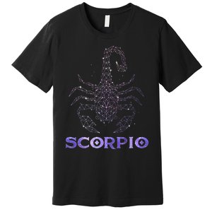 Scorpio Horoscope Astrology Symbol Zodiac Sign Premium T-Shirt