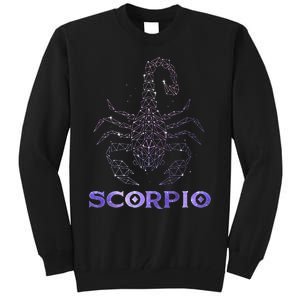 Scorpio Horoscope Astrology Symbol Zodiac Sign Tall Sweatshirt