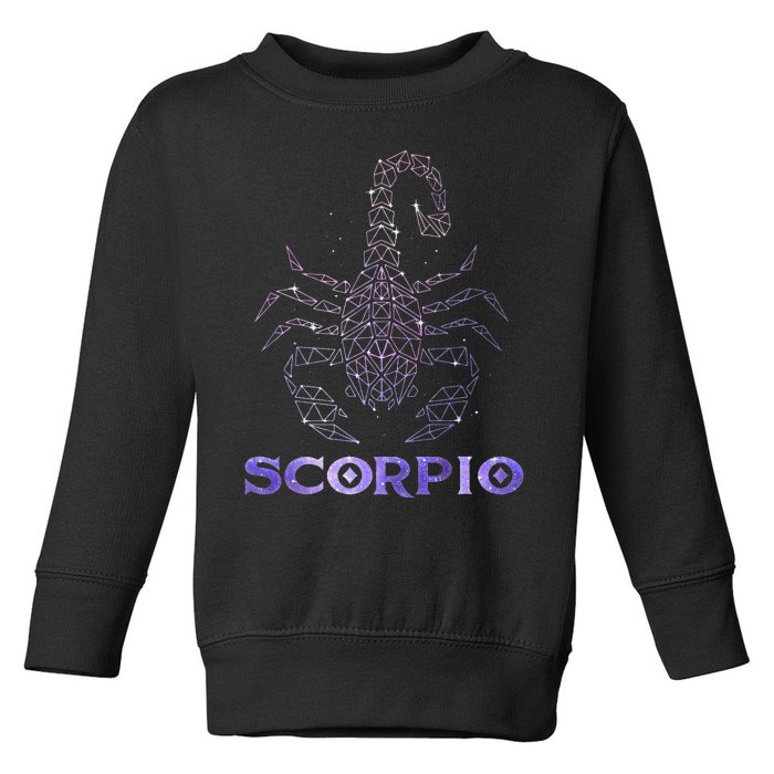 Scorpio Horoscope Astrology Symbol Zodiac Sign Toddler Sweatshirt