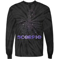 Scorpio Horoscope Astrology Symbol Zodiac Sign Tie-Dye Long Sleeve Shirt