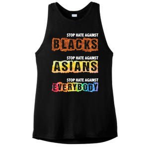 Stop Hate Against Blacks Against Asians And Everybody Gift Ladies PosiCharge Tri-Blend Wicking Tank