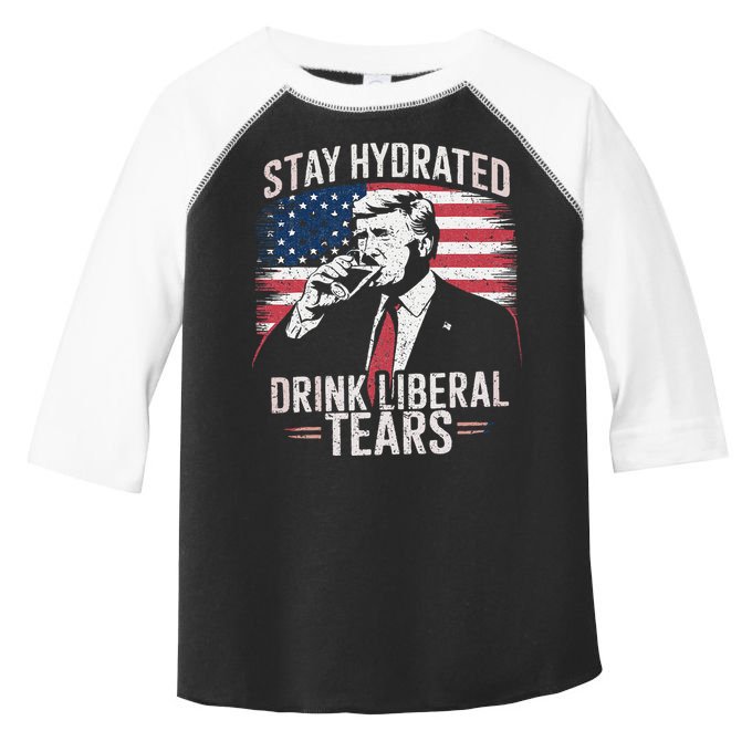 Stay Hydrated And Drink LiberalS Tears Trump 2025 Toddler Fine Jersey T-Shirt