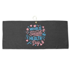 Sexual Health Awareness Sexuality Sex Education Large Microfiber Waffle Golf Towel