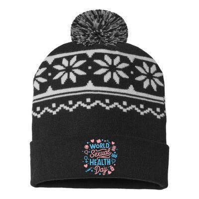 Sexual Health Awareness Sexuality Sex Education USA-Made Snowflake Beanie