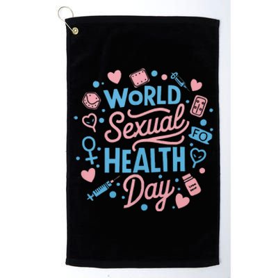 Sexual Health Awareness Sexuality Sex Education Platinum Collection Golf Towel