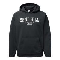 Sand Hill Alumni Retro Fort Benning Ga Performance Fleece Hoodie