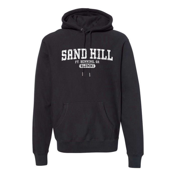 Sand Hill Alumni Retro Fort Benning Ga Premium Hoodie