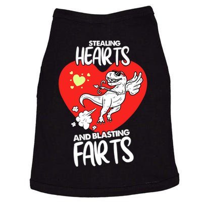 Stealing Hearts And Blasting Farts Funny Quote Dino Doggie Tank