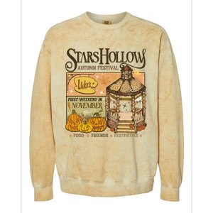 Stars Hollow Autumn Festival Food Friends Festivities Colorblast Crewneck Sweatshirt