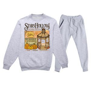 Stars Hollow Autumn Festival Food Friends Festivities Premium Crewneck Sweatsuit Set