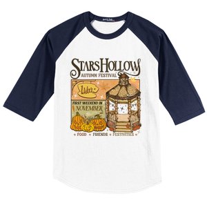 Stars Hollow Autumn Festival Food Friends Festivities Baseball Sleeve Shirt